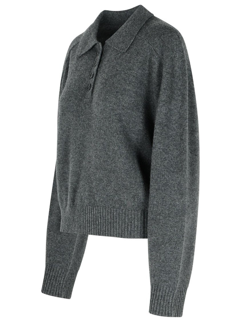 Loulou Studio Homere' Grey Cashmere Sweater