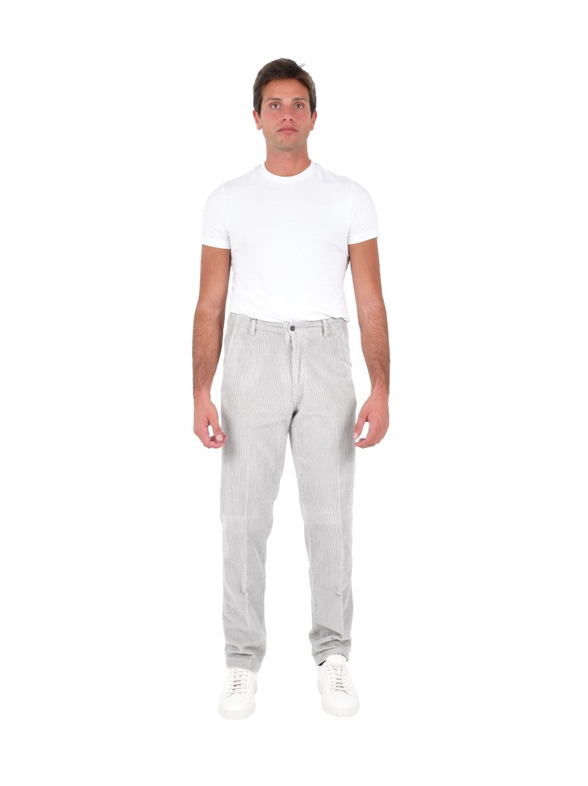 Boglioli Wide Wale Corduroy Trousers With Relaxed Fit