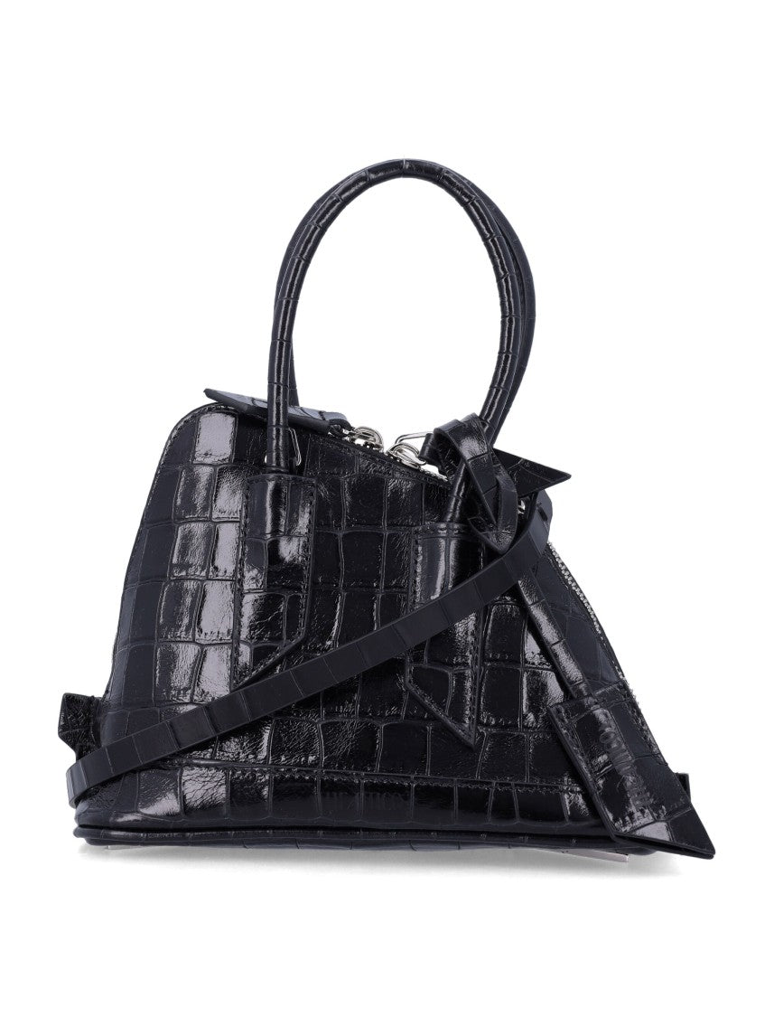 The Attico Sant Ambroeus Mini Shoulder Bag With Structured Dome Silhouette
