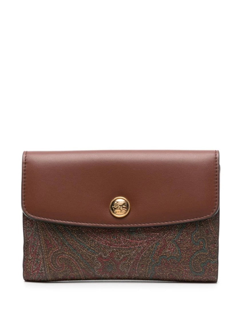 Etro Textured Brown Wallet