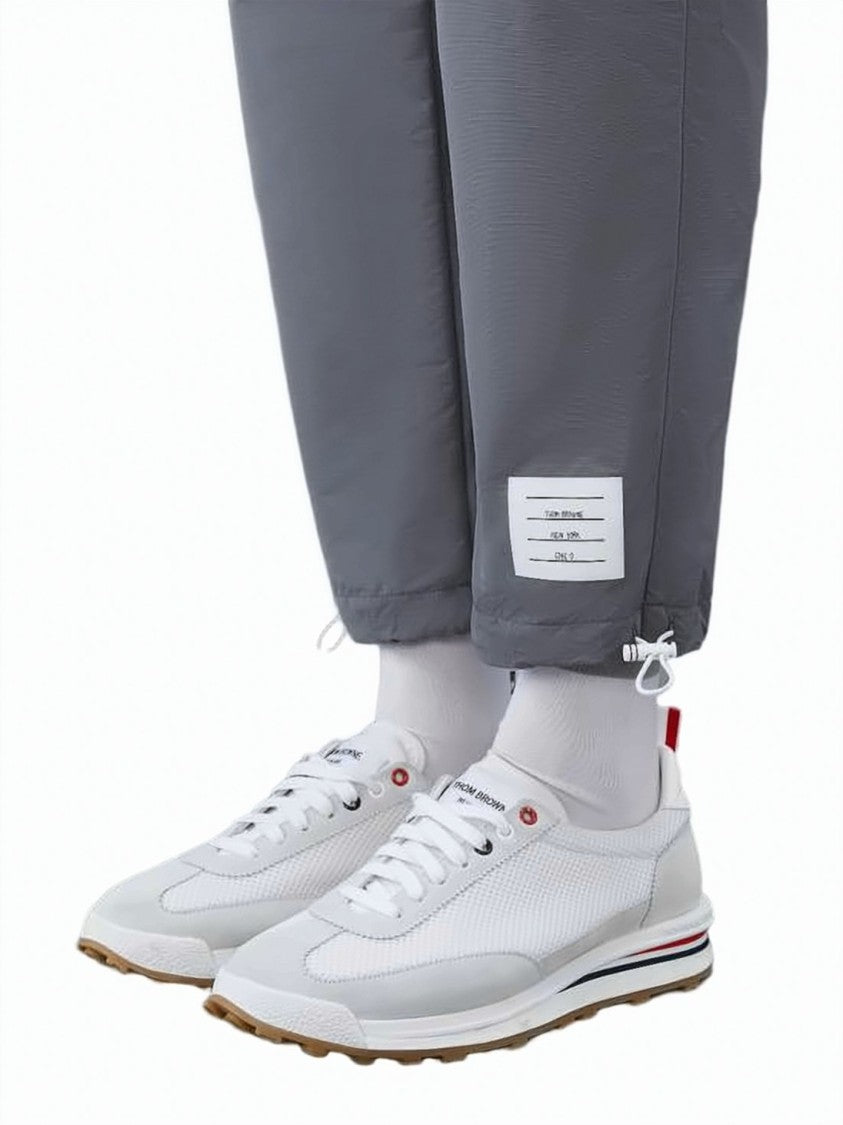 Thom Browne Relaxed Fit Grey Pants With Adjustable Features