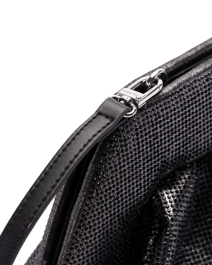 Themoirè Tia Strass Black Crossbody Bag
