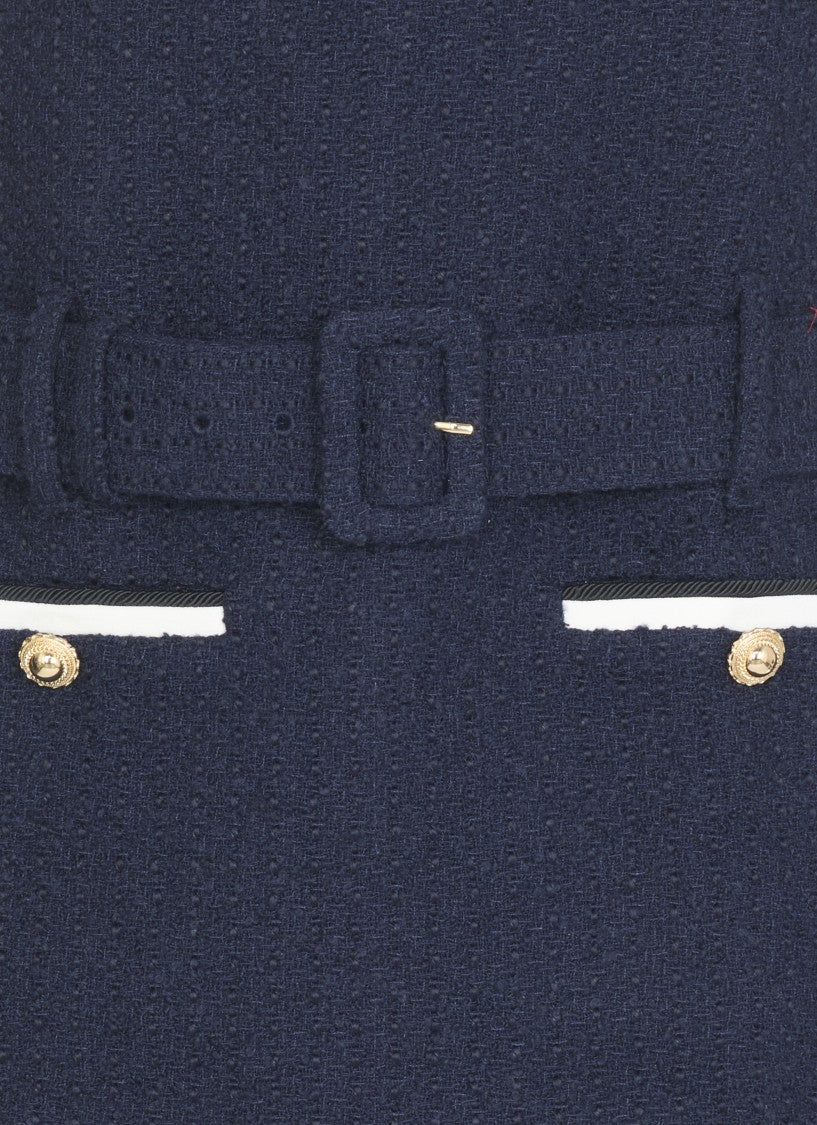 Self-Portrait Boucle Mini Dress