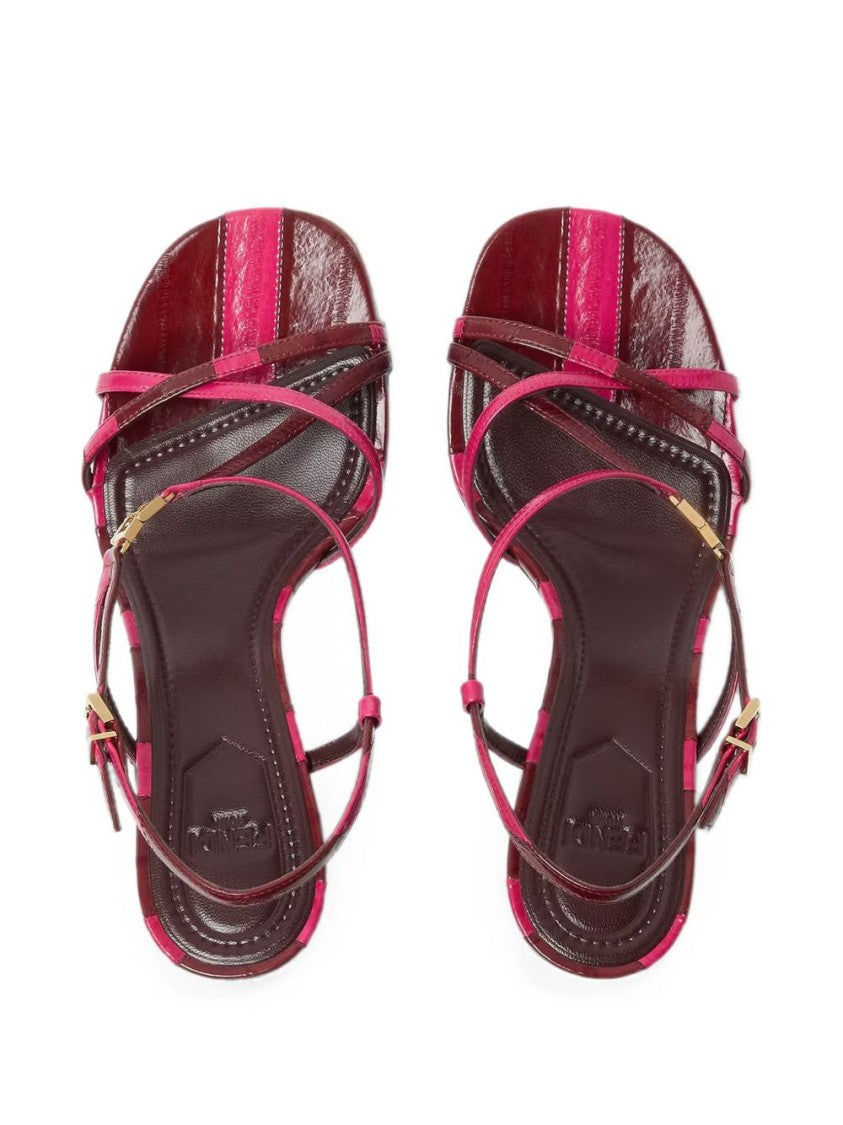 Fendi Strappy Sandals Glossy Finish Sandals