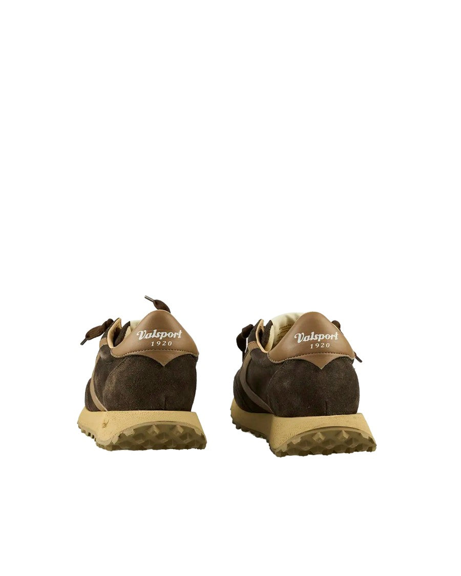 Valsport Start City Chocolate Low-Top Suede Sneakers