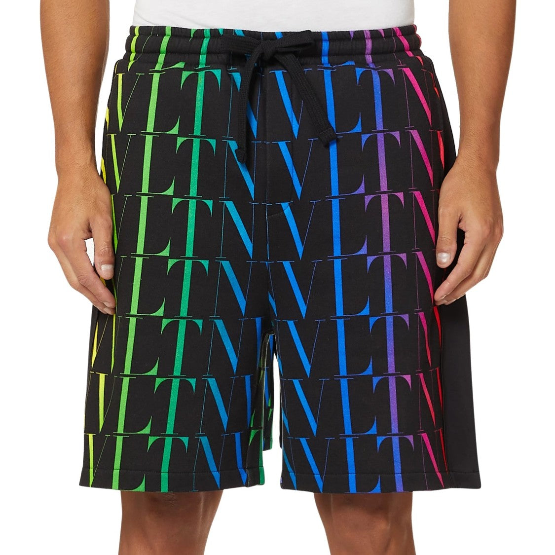 Valentino Garavani Vlnt Jersey Bermuda Shorts