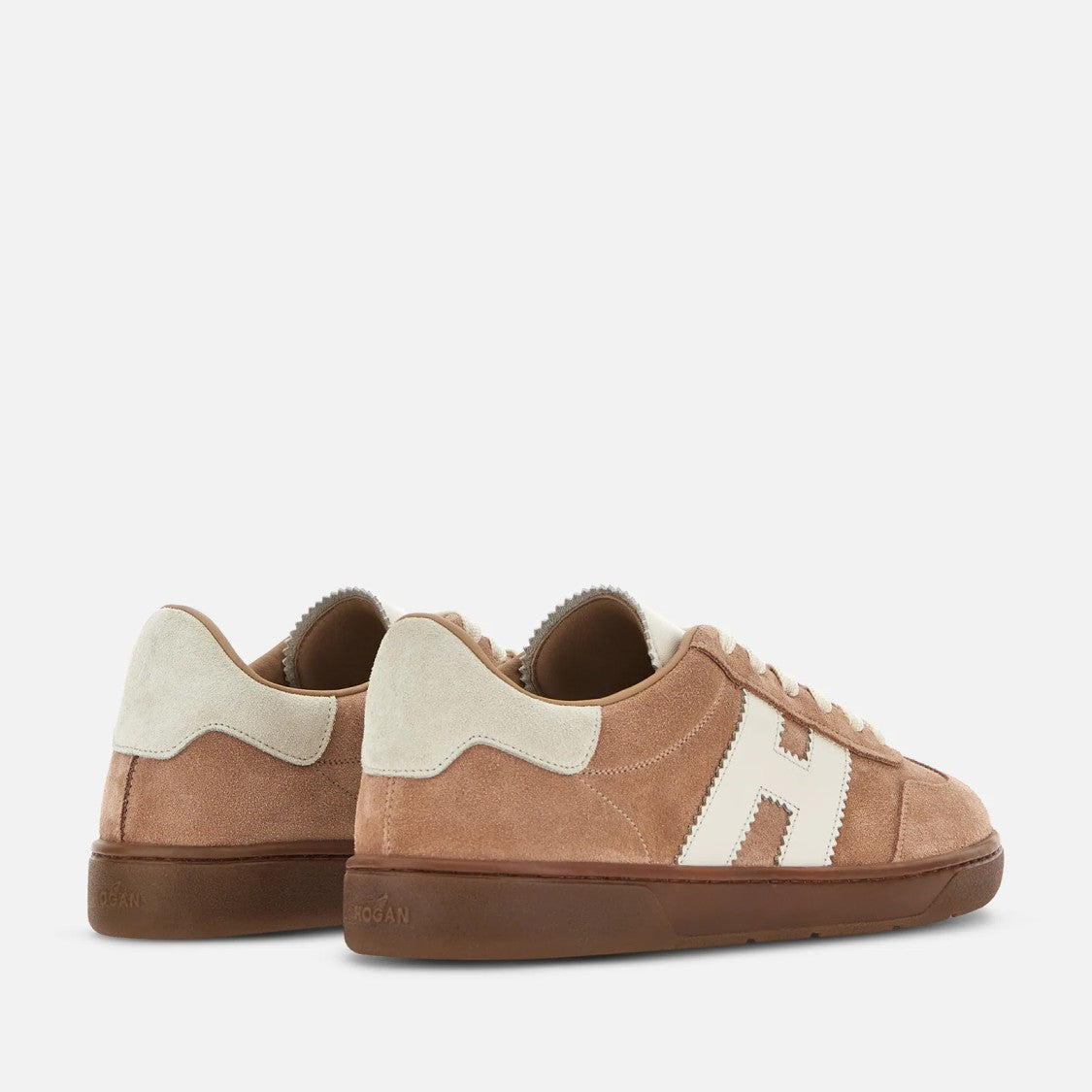 Hogan Cool H Beige Calfskin Sneakers