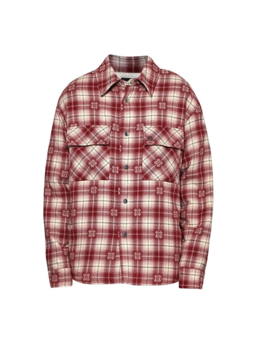Amiri Padded Overshirt Deep Red
