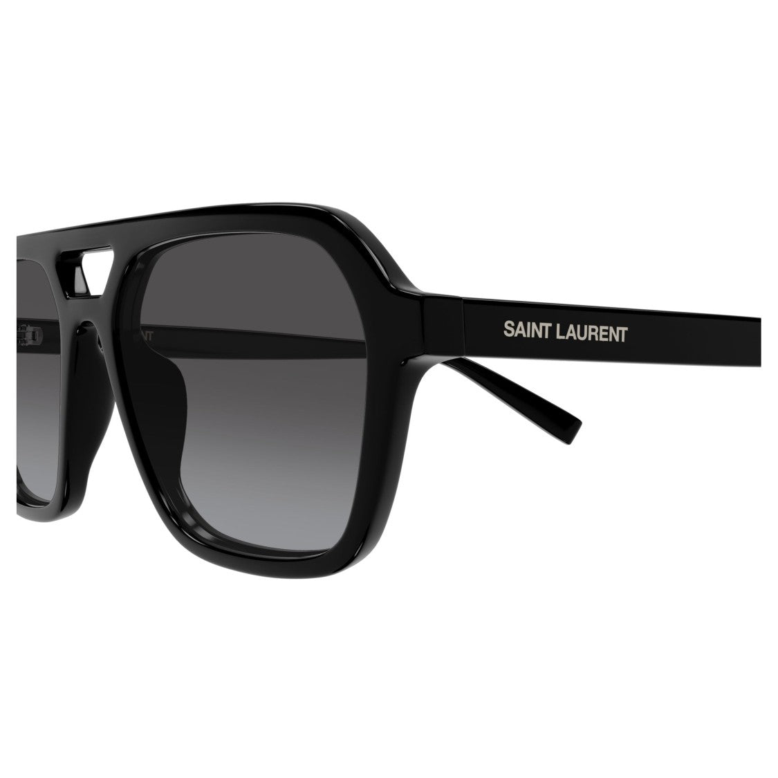 Saint Laurent Oversized Square Sunglasses With Cut-Out Bridge Detail