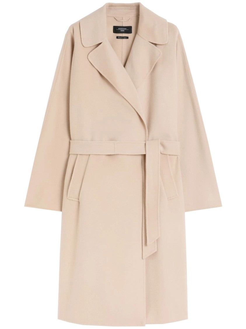 Weekend Civada Single Breasted Classic Wool Overcoat