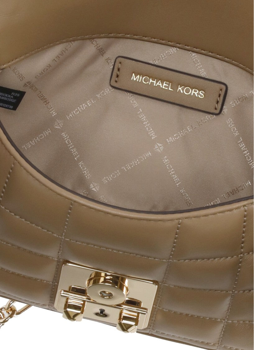 Michael Michael Kors Brown Leather Tribeca Shoulder Bag