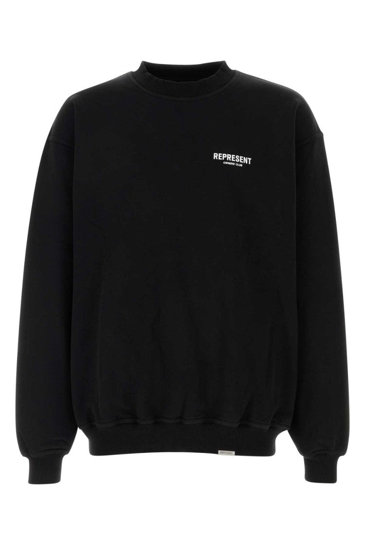 Represent Black Cotton Represent Owners Club Sweatshirt