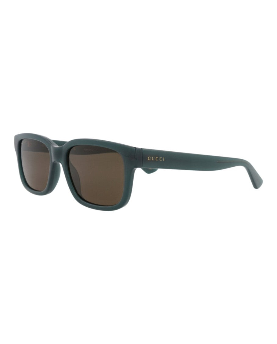 Gucci Square-Frame Injection Sunglasses With Saddle Nose Bridge