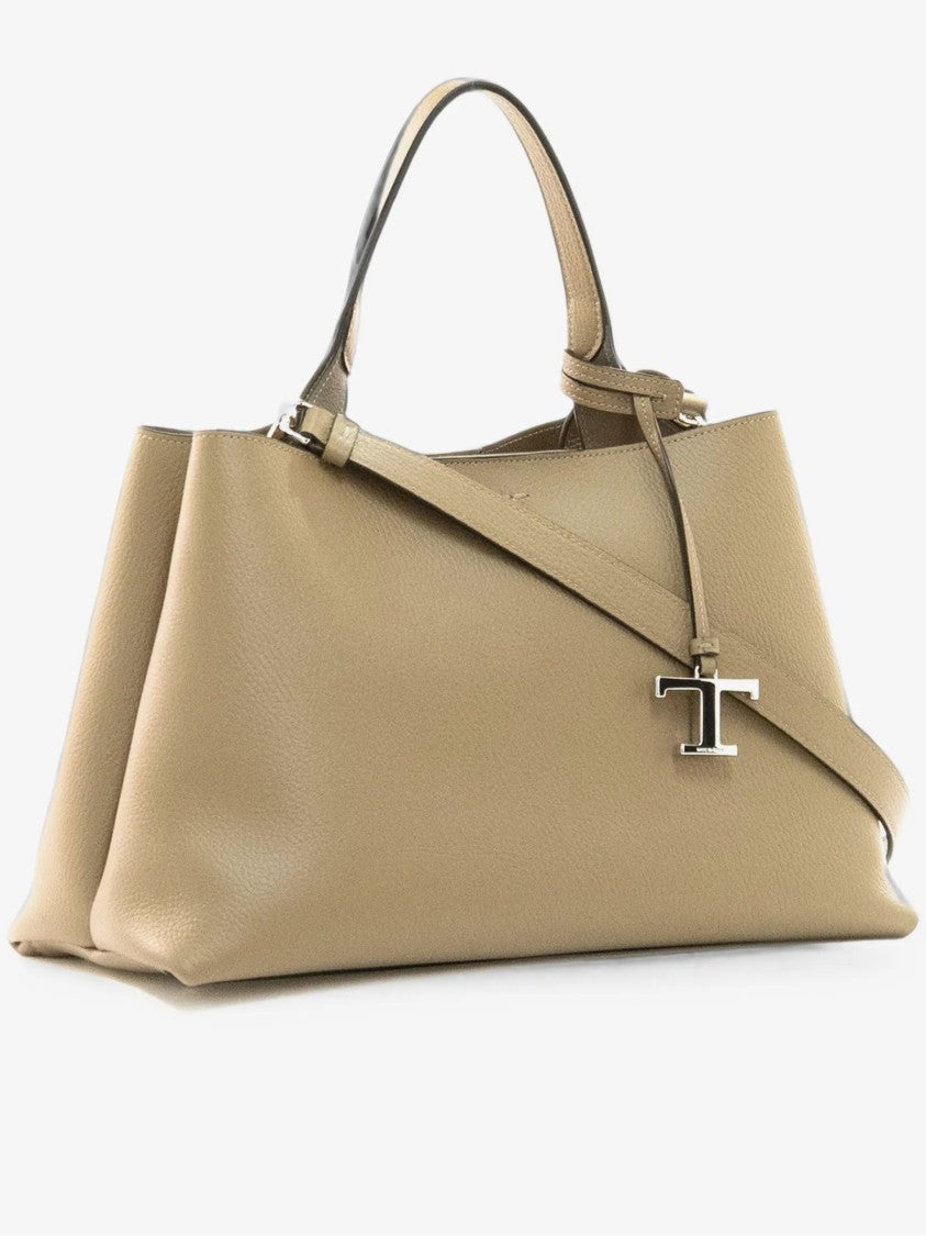 Tod's Apa Top Handle Medium Structured Leather Handbag