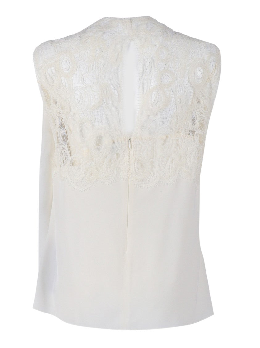 Fabiana Filippi High-Collar Crepe Top