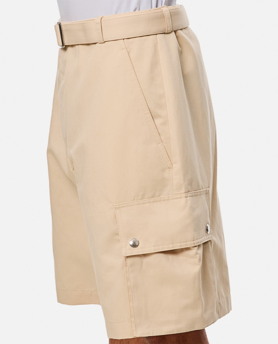 Jacquemus Beige Multi-Pocket Cargo Shorts