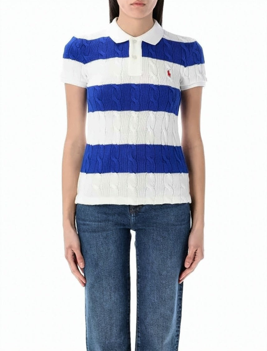 Polo Ralph Lauren Short-Sleeved Knit Top With Classic Polo Collar