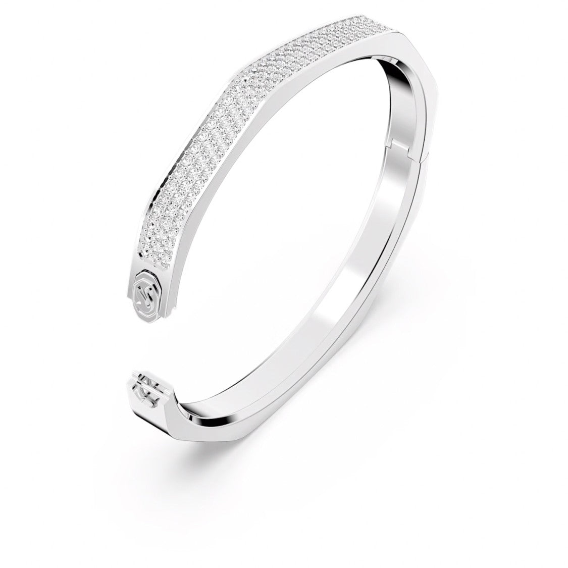 Swarovski Octagonal Bangle With Precision-Cut Pavé Crystals