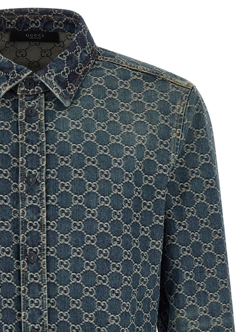 Gucci Gg Jacquard Shirt