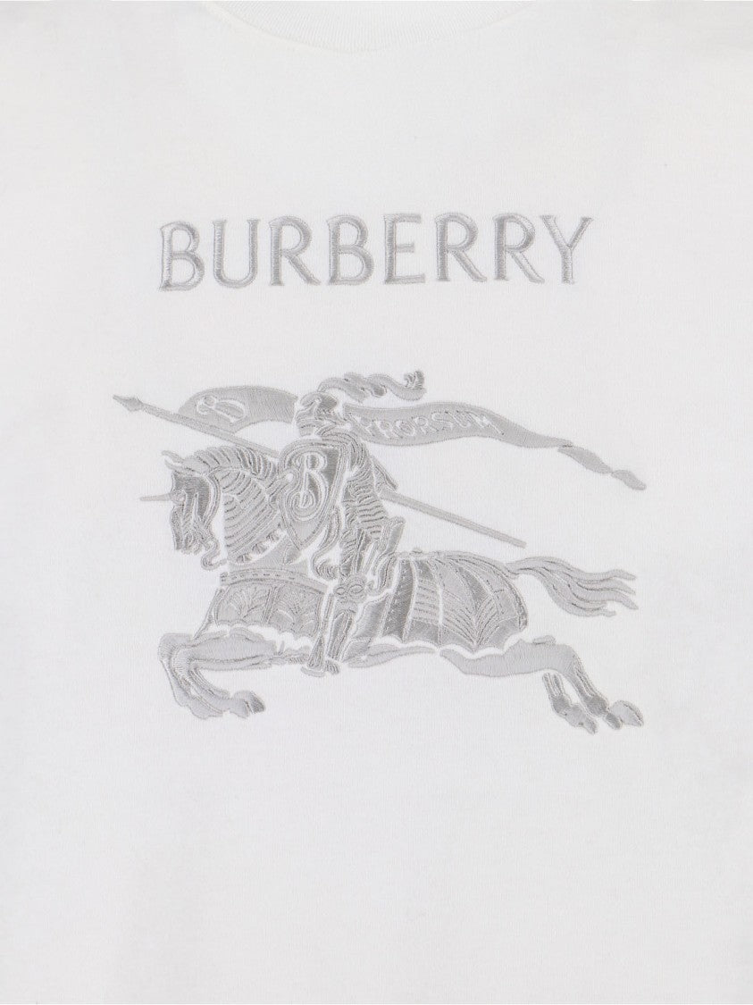 Burberry "Ekd" T-Shirt In White Cotton