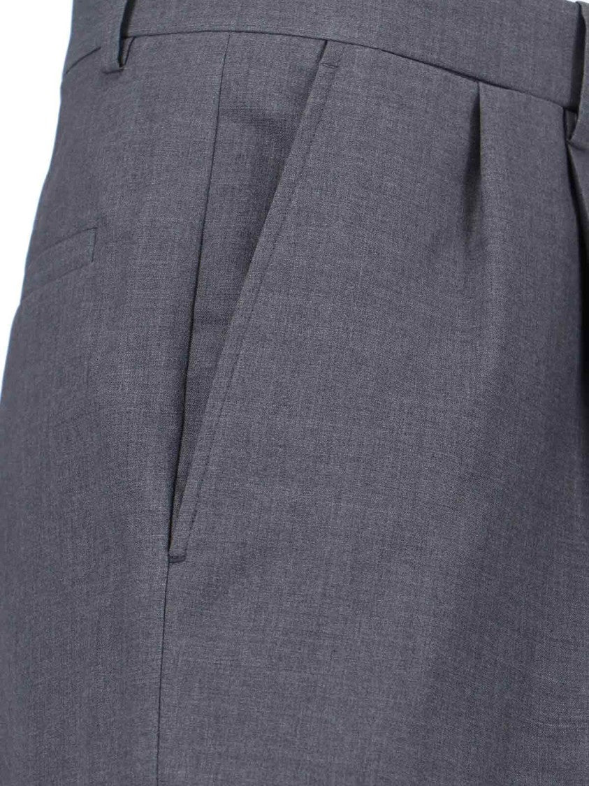 Jil Sander Tailored Wool Trousers – Grey