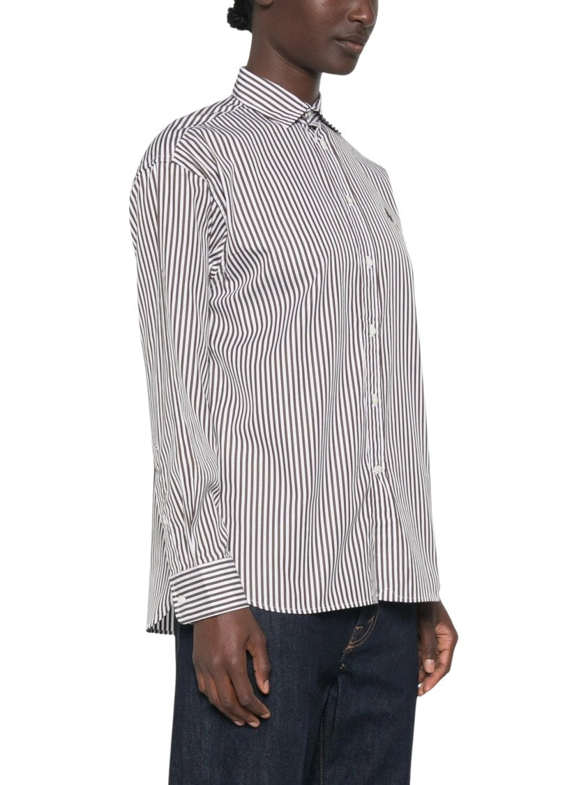 Polo Ralph Lauren Striped Embroidered-Logo Shirt