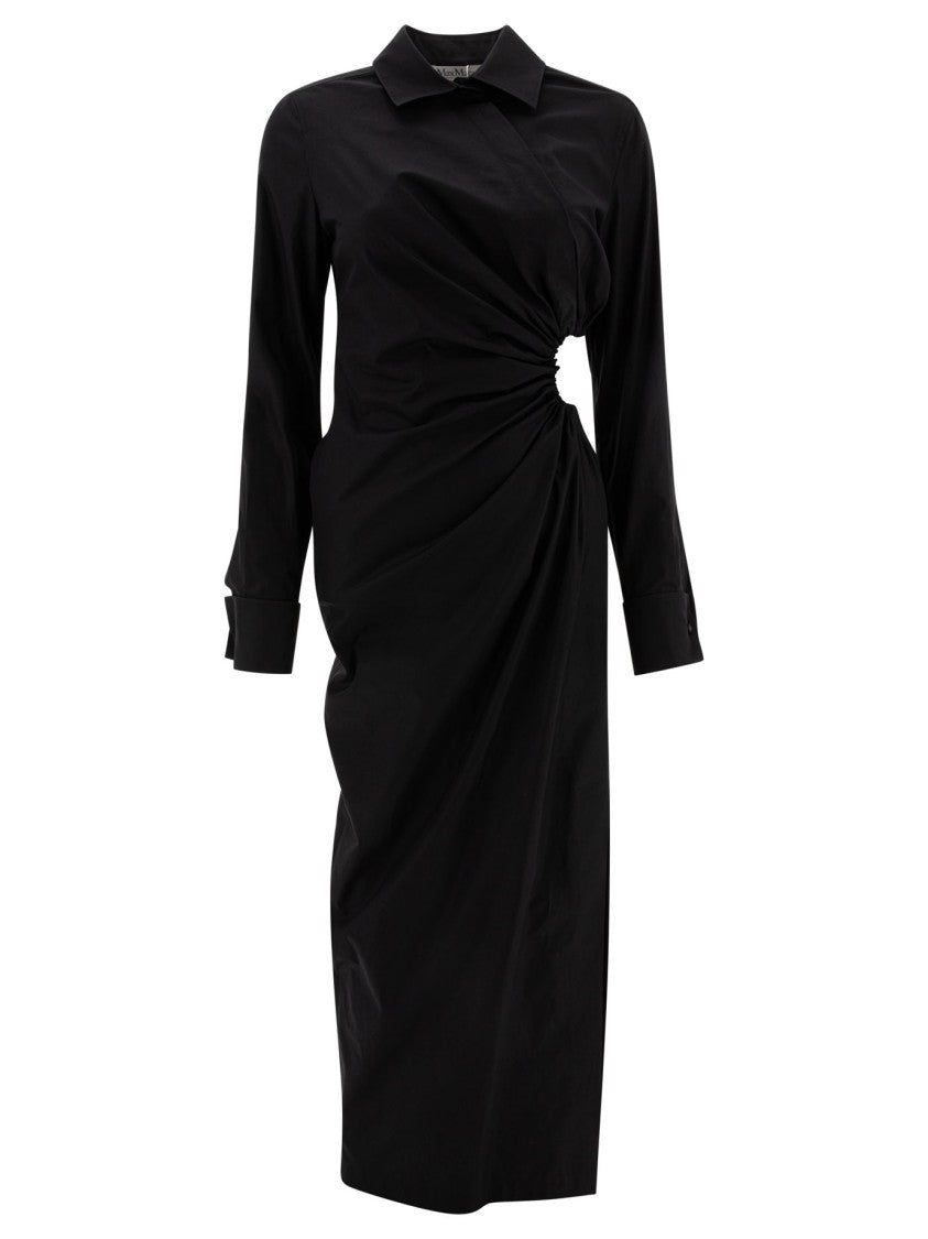 Max Mara Midi Dress With Gathered Detail