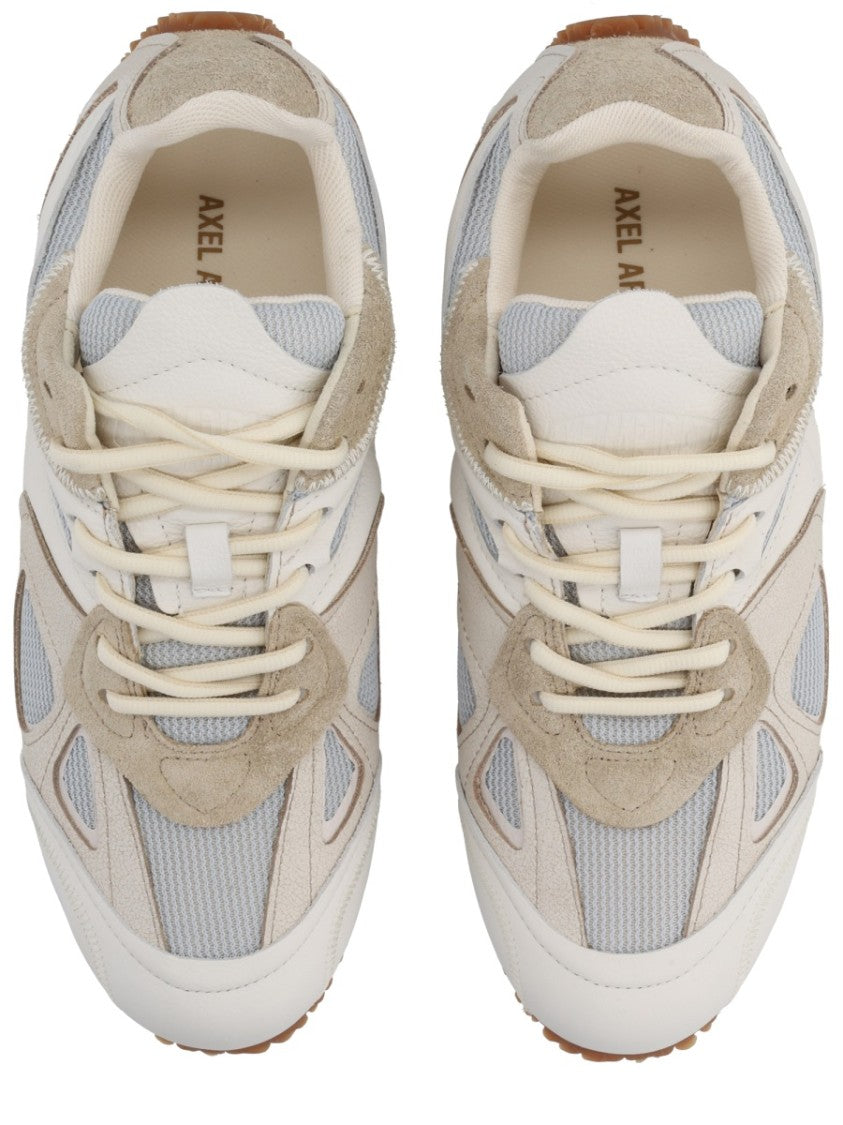 Axel Arigato Beige Slow Runner Layered Suede Sneakers