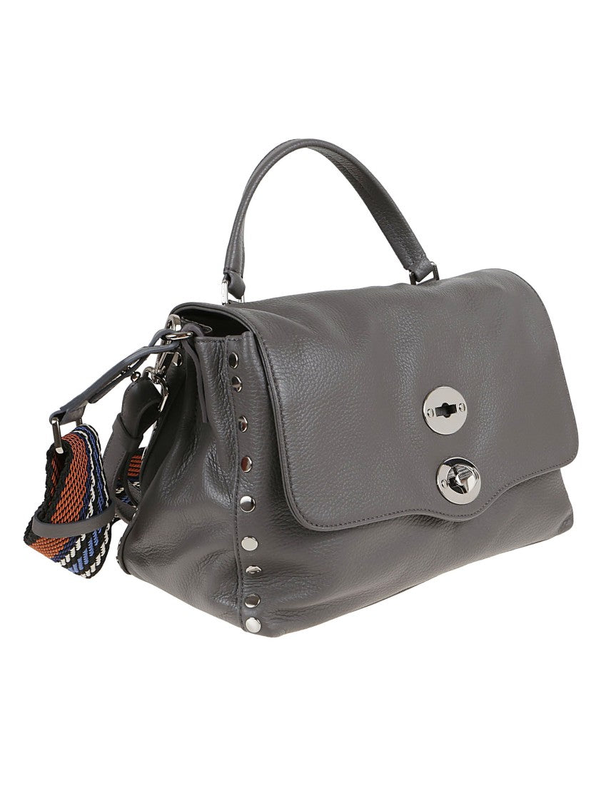 Zanellato Calfskin Shoulder Bag With Removable Straps And Elegant Hardware