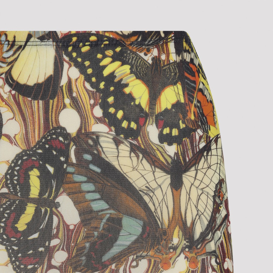 Jean Paul Gaultier Maxi Skirt With Butterfly Print