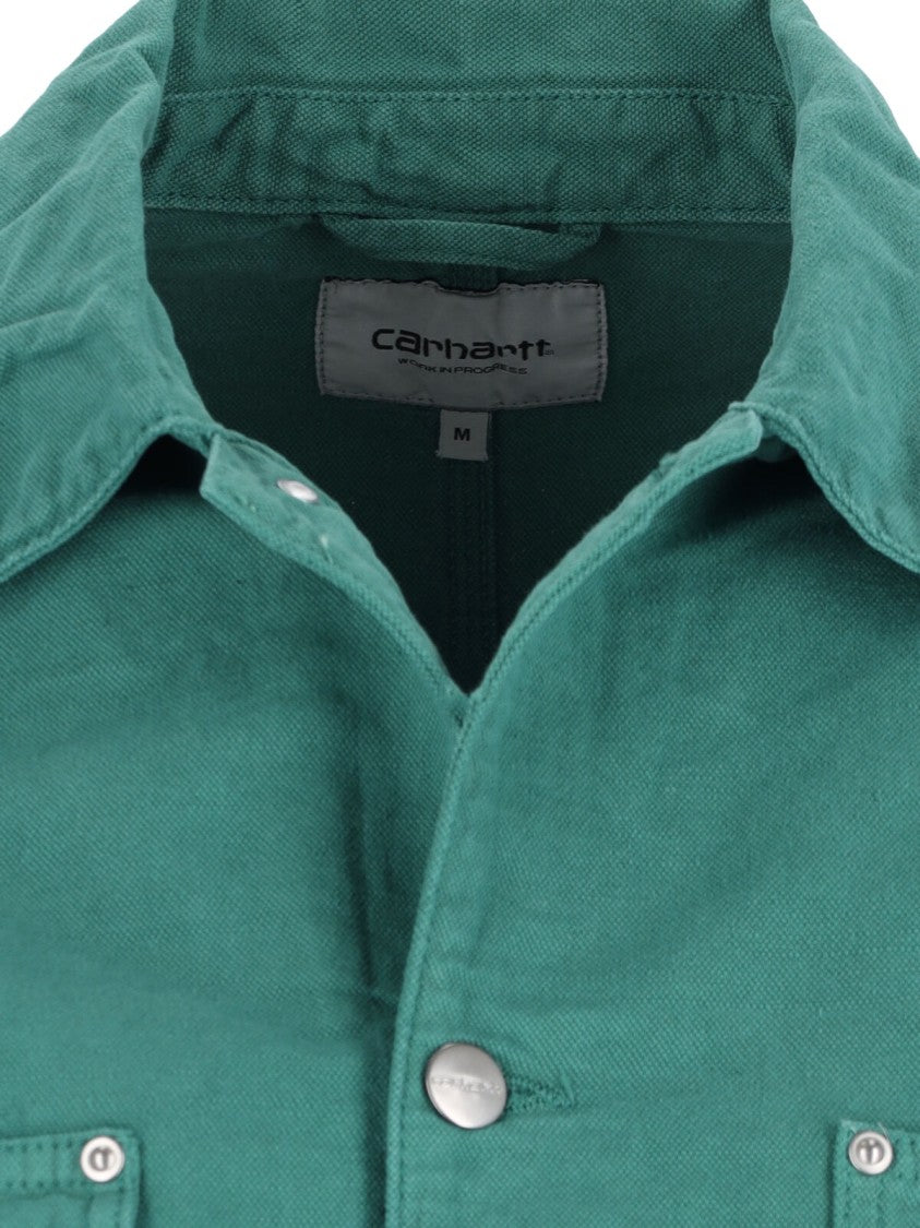 Carhartt Wip "Walter" Shirt Jacket, In Green Cotton