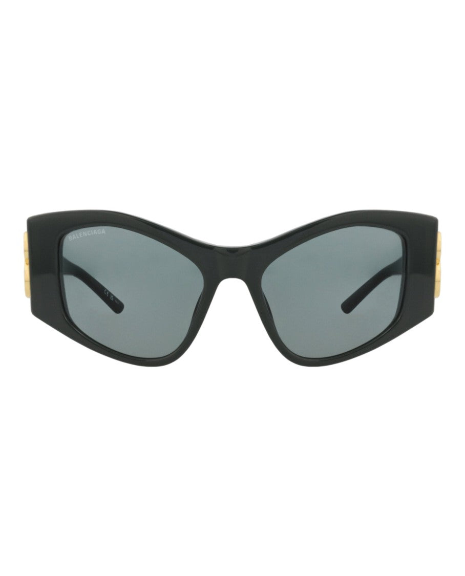 Balenciaga Cat Eye Sunglasses With Recycled Acetate And Gold Accents