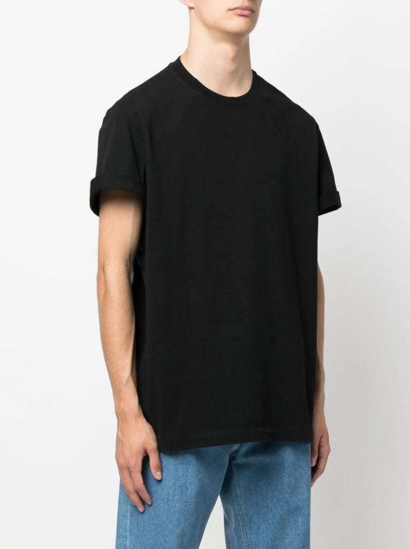 Golden Goose Regular-Fit Black Cotton T-Shirt With Minimalist Accents