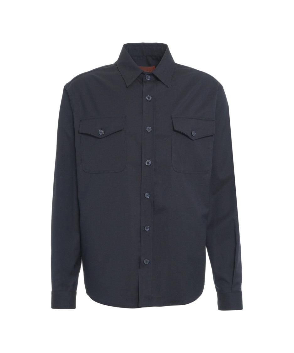 Cruna 'Osaka' Wool Blend Shirt