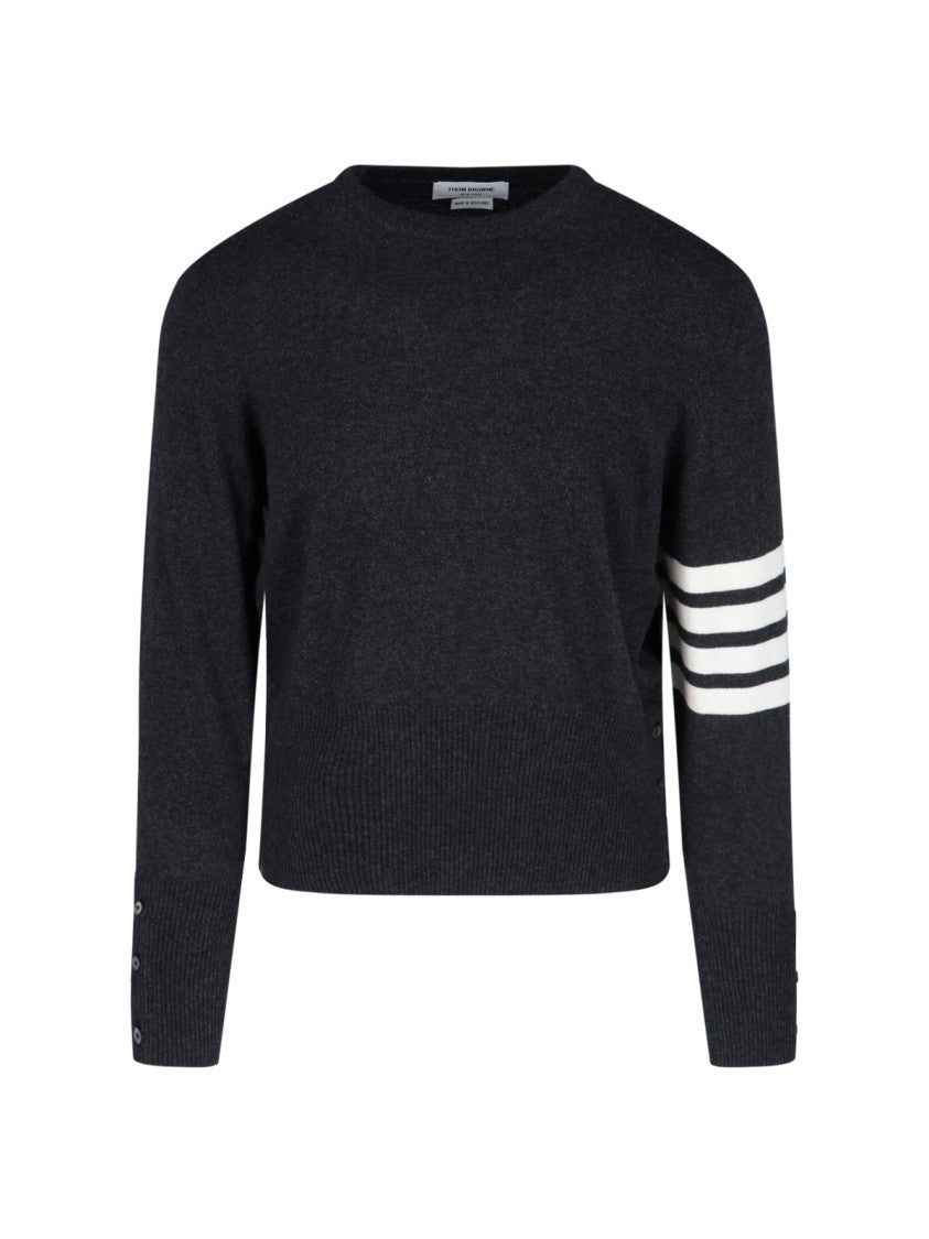 Thom Browne 'Loopback 4-Bar' Knit Top – Black