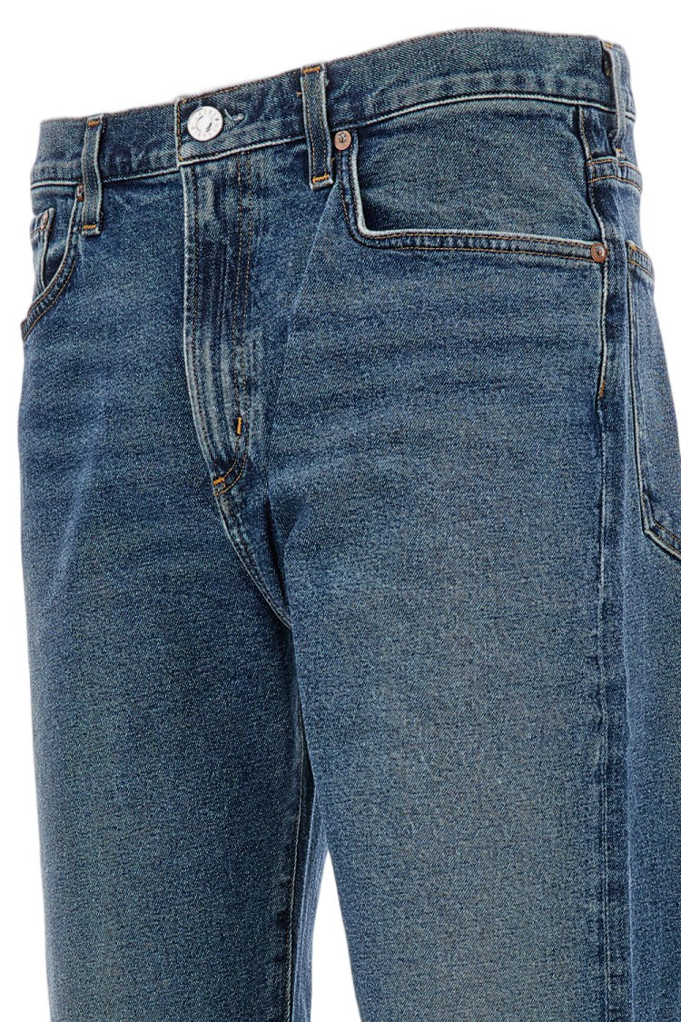 Agolde Classic Slim-Fit Five-Pocket Jeans With Straight Leg Cut