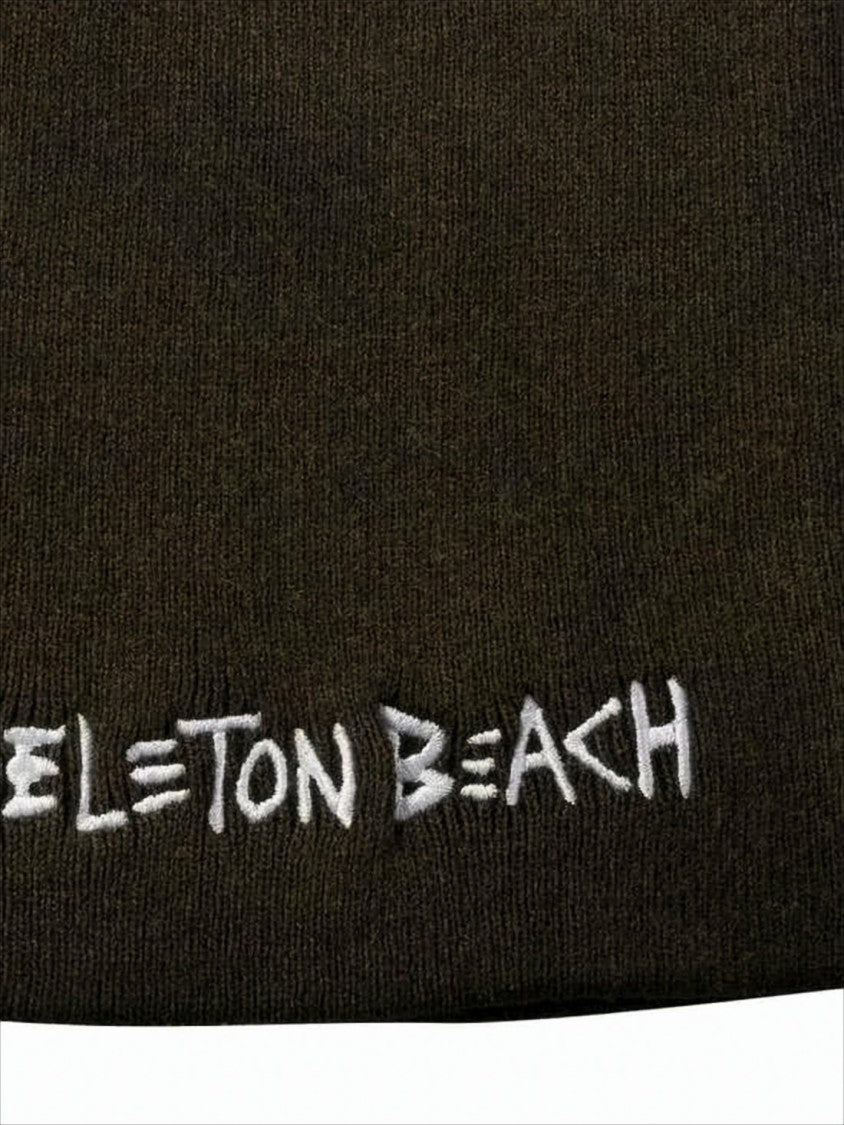 Gallery Dept. Knitted Beanie With Embroidered 'Skeleton Beach' Detail