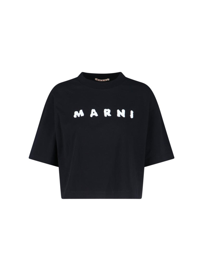 Marni Versatile Black T-Shirts With Clean Lines