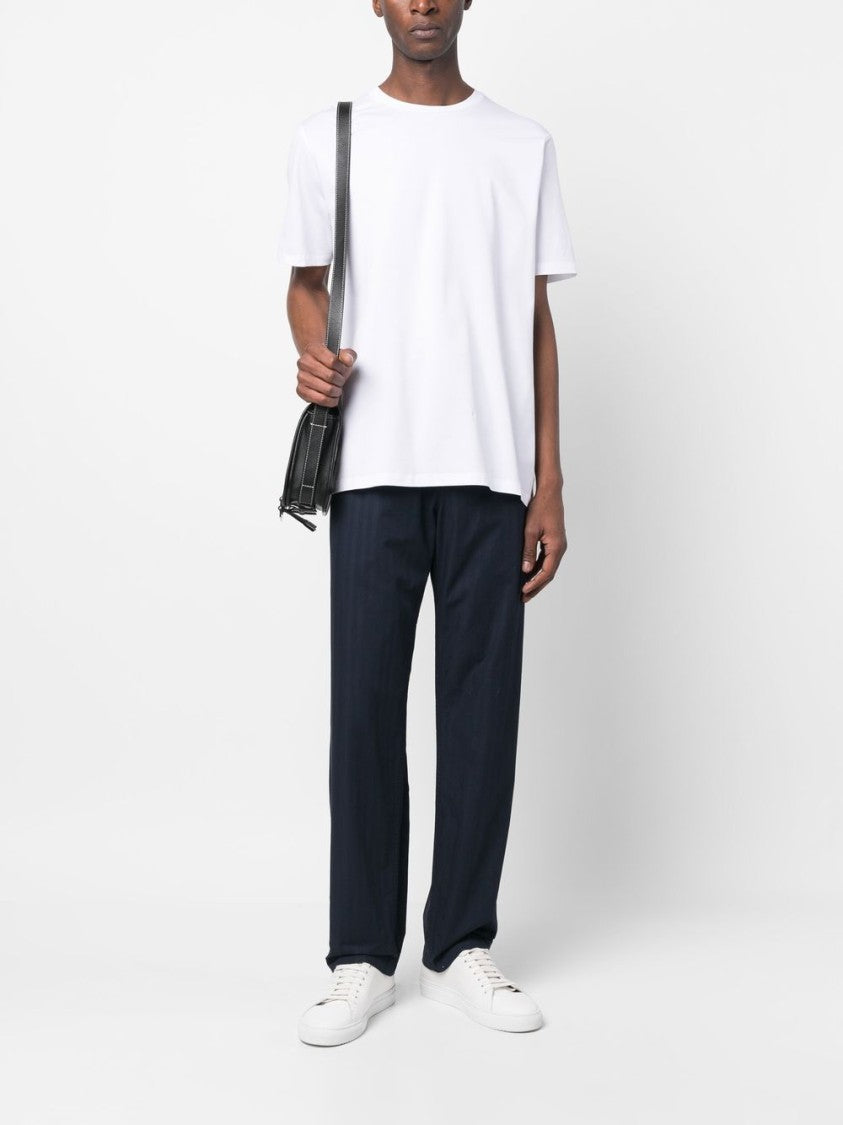 Herno White Stretch-Cotton Logo T-Shirt