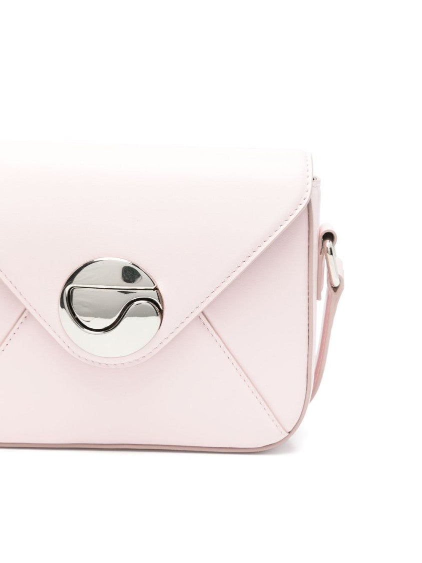 Coperni Light Pink Shoulder Bag With Clasp Fastening And Adjustable Strap
