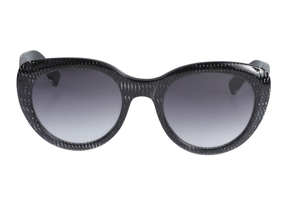 Kador Sophia Glamour Gold Accent Oversized Round Sunglasses