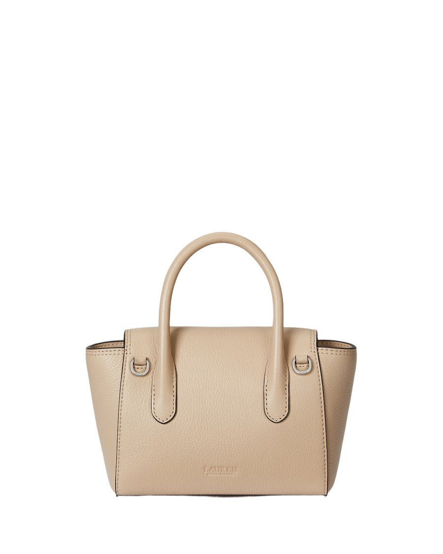 Lauren Ralph Lauren Structured Sand Dune Leather Satchel
