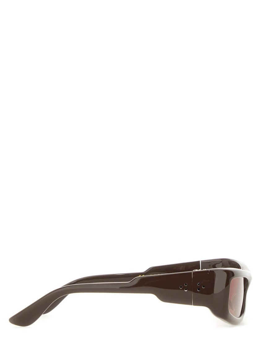 Port Tanger Rectangular Acetate Sunglasses With Decorative Perforations