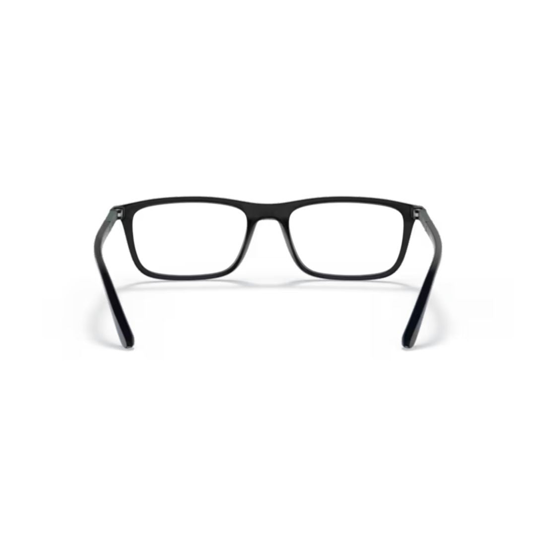 Emporio Armani 0Ea4160 Rectangular Eyeglasses In Matte Black Finish