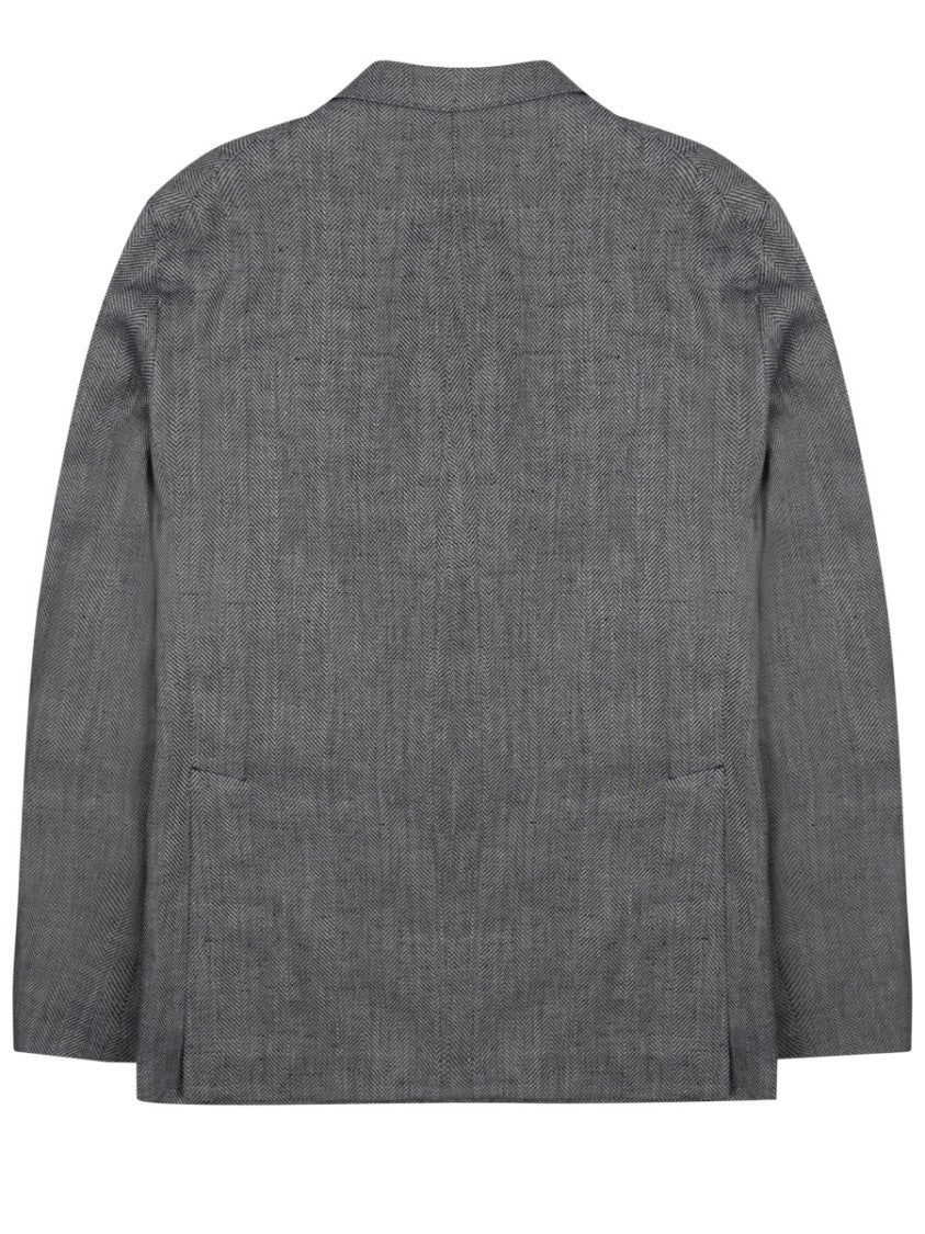 Tagliatore Montecarlo Linen-Cotton Textured Blazer