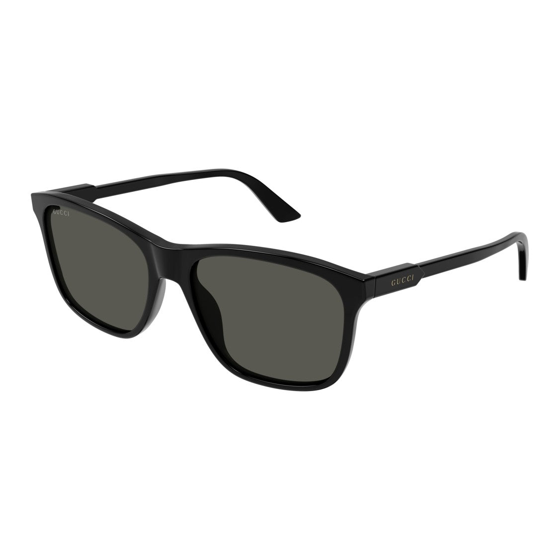 Gucci Gg1819s Glossy Black Rectangular Sunglasses