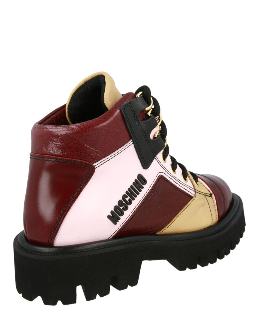 Moschino Colorblock Ankle Boots
