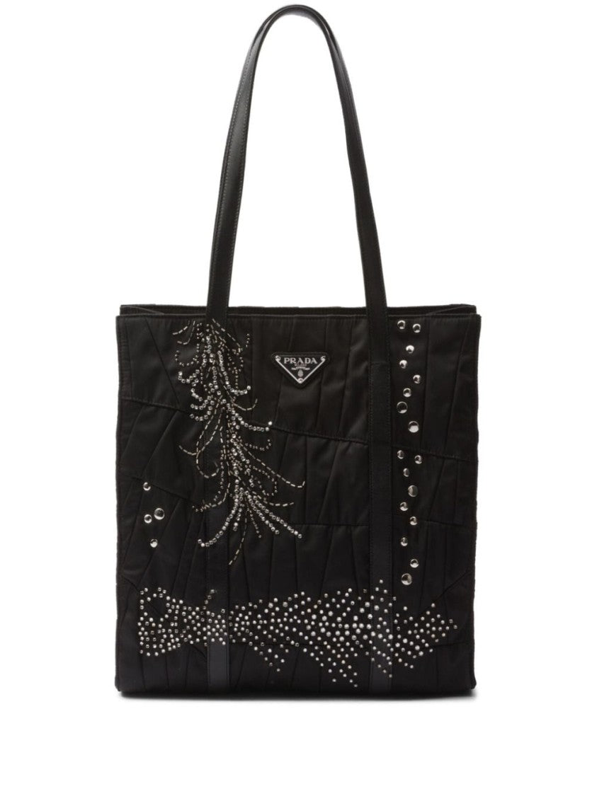 Prada Medium Re-Nylon Patchwork Tote Bag