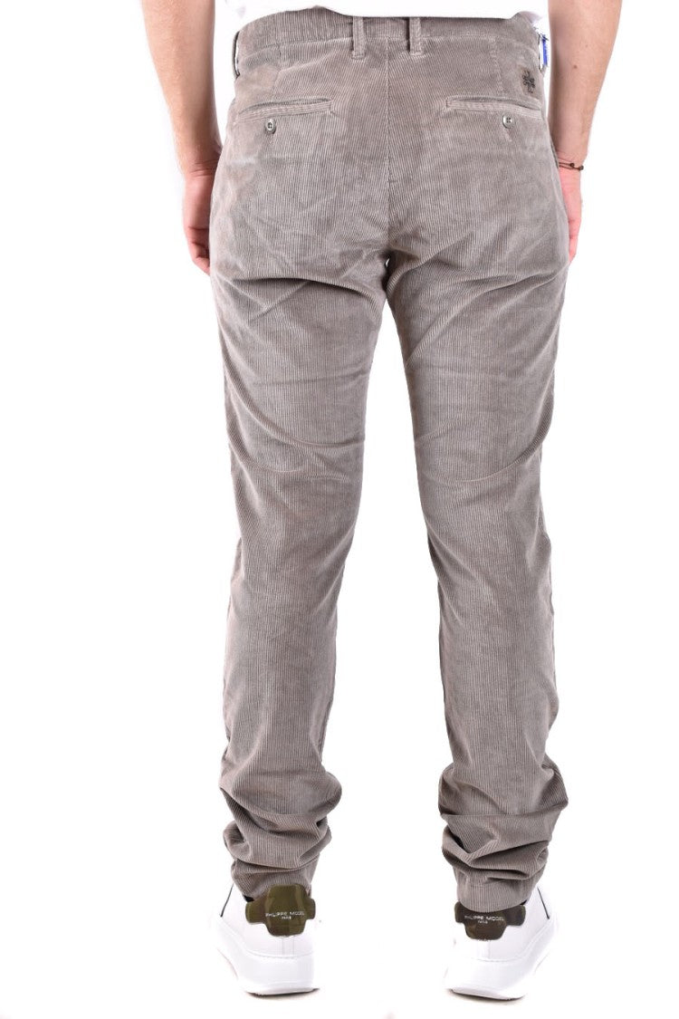 Dondup Grey Cotton Trousers