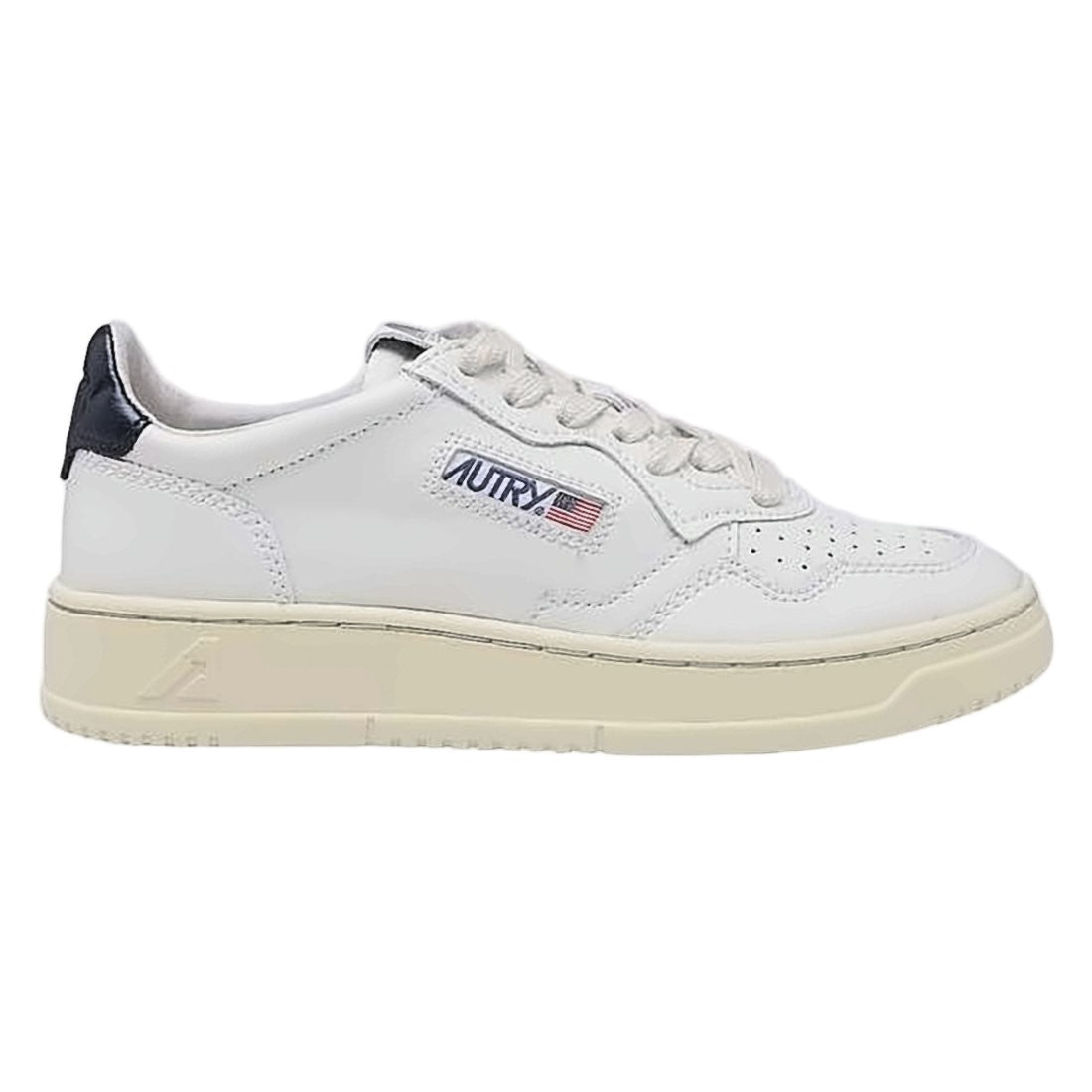 Autry Perforated Leather Low-Top Sneakers With Padded Collar